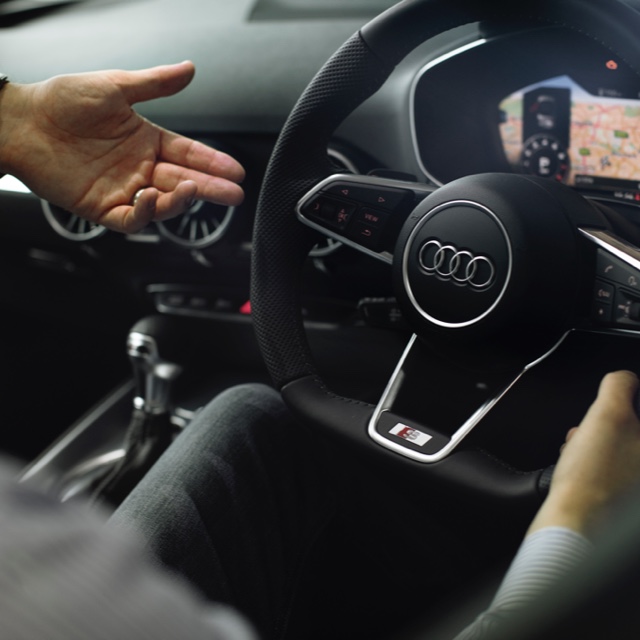 Interior of an Audi